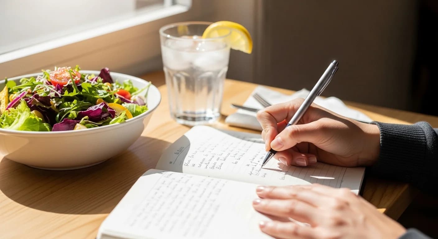 Person doing moderate exercise and walking for daily activity to create calorie deficit