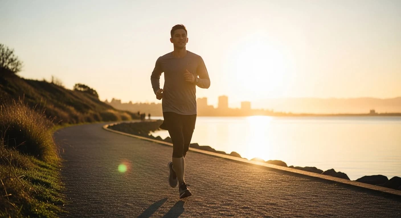Proper form and technique for cardio exercise preventing injury with good posture
