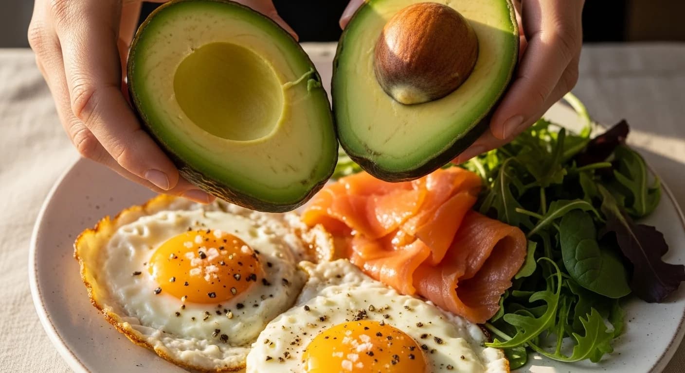 Nutrient-dense meal during intermittent fasting eating window with protein, vegetables, and whole grains