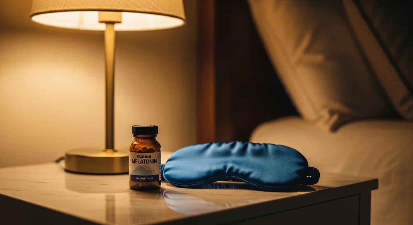 Melatonin supplement for sleep onset and circadian rhythm adjustment