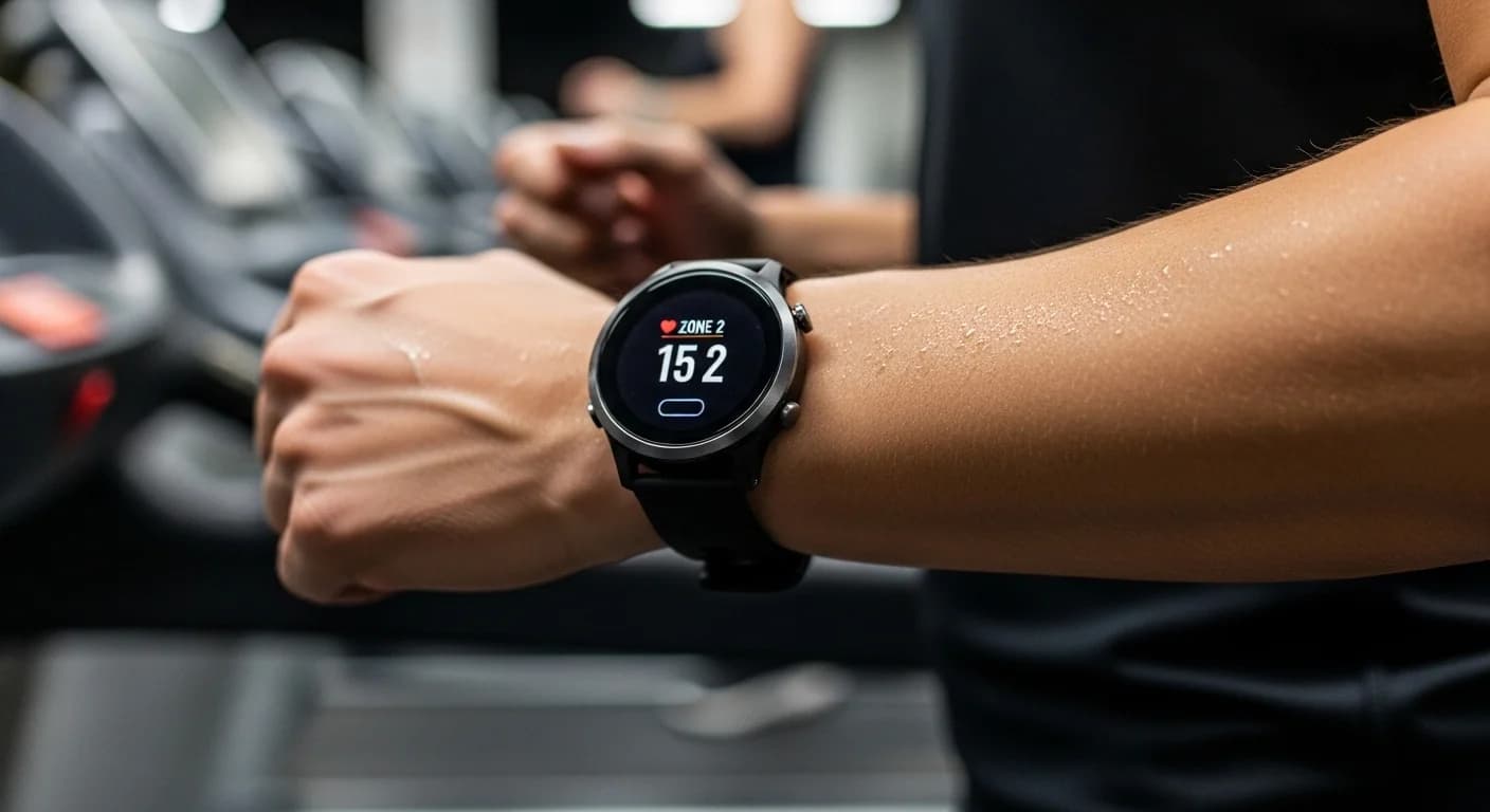 Cardiovascular fitness aging curve showing how consistent Zone 2 training preserves aerobic capacity with age